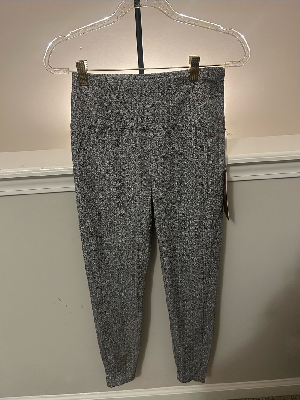 Kyodan Heather Gray Ankle Ponte Pants High Waist
